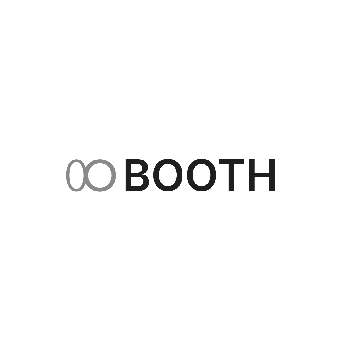 BOOTH logo — black on light
