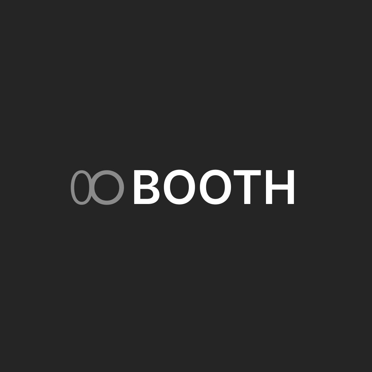 BOOTH logo — white on dark